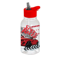 Iris Speed Racer 460ml Gyerek Kulacs szívószállal - Autó mintás kulacs, kulacstartó