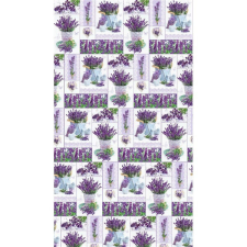 IRIS tekercses csomagoló papír, levendula, különböző mintákkal, 200x70cm, 60g/m2 (P2_OG_19) mintás csomagolópapír