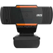 IRIS W-13 mikrofonos fekete/narancs webkamera (IRIS_W-13) webkamera