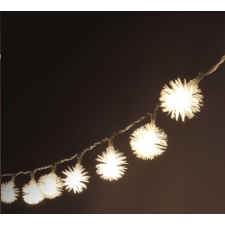 IRIS Zúzmara alakú 3cm/1,5m/meleg fehér/10db LED-es/2xAA elemes fénydekoráció (314-01) karácsonyfa izzósor