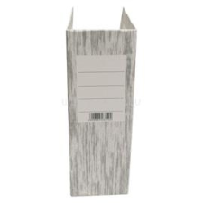 IRISOffice D merevfalú 9cm karton szürke textil mintás iratpapucs (IRISOFFICE_530304000) irattartó