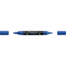 irka Akril marker kétvégű MULTIMARK 120 Faber-Castell kék toll