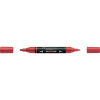irka Akril marker kétvégű MULTIMARK 296 Faber-Castell metál piros
