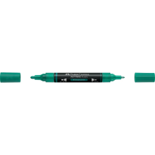 irka Akril marker kétvégű MULTIMARK 358 Faber-Castell smaragdzöld toll