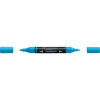 irka Akril marker kétvégű MULTIMARK 448 Faber-Castell azúrkék
