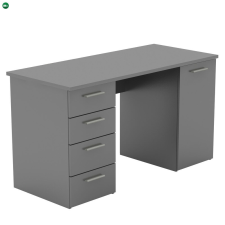  Íróasztal, grafit, EUSTACH íróasztal