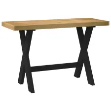  Íróasztal NOAIN X alakú lábak 120x50x75 cm tömör fa fenyőfa bútor
