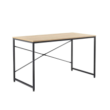  Íróasztal tölgy/fekete, 90x60 cm, MELLORA íróasztal