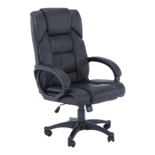  Irodai fotel, fekete textilbőr, SIEMO NEW forgószék