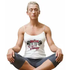  Iron is my Therapy - Női Spagetti Top