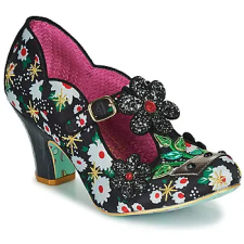 Irregular Choice Félcipők Happy Houseplant Fekete 43 női cipő