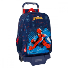  Iskolatáska Kerekekkel Spider-Man Neon Tengerészkék 33 x 42 x 14 cm iskolatáska