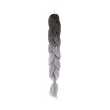 Iso Trade Többszínű szintetikus póthaj fonáshoz - 60 cm - Fekete, Szürke póthaj