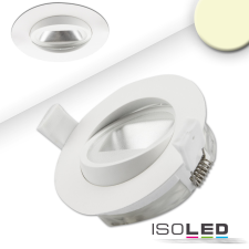 ISOLED LED aszimmetrikus süllyesztett szpotlámpa, fehér, 8W, 50°, IP44, kerek, meleg fehér, dimmelheto világítás