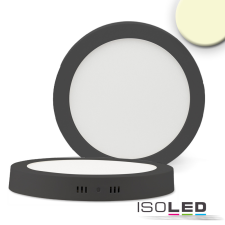 ISOLED LED mennyezeti lámpa, fekete, 24 W, kerek, 300 mm, meleg fehér dimmelheto világítás