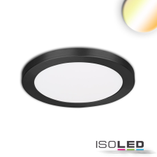 ISOLED LED süllyesztett/felületre szerelt lámpa Slim Flex, 6 W, ColorSwitch 3000K|3500k|4000K, fekete világítás