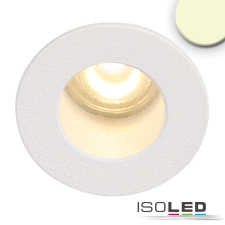 ISOLED LED süllyesztett szpot, miniAMP, fehér, 1W, 24V DC, meleg fehér, visszhúzott, szabályozható világítás