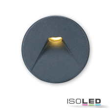 ISOLED Sys-Wall68 lámpához fedél, alumínium, kerek2, fekete kültéri világítás