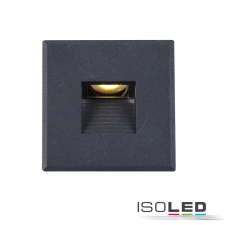 ISOLED Sys-Wall68 lámpához fedél, alumínium, szögletes 3, fekete kültéri világítás