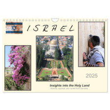 ISRAEL (Wall Calendar 2025 DIN A4 landscape), CALVENDO 12 Month Wall Calendar naptár, kalendárium