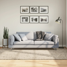  ISTAN bézs hosszú szálú fényes szőnyeg 160 x 230 cm lakástextília