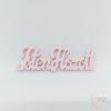  Isten hozott felirat - 10 cm - pink