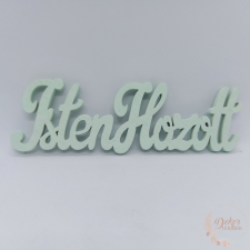  Isten hozott felirat - 15 cm - menta dekorációs kellék