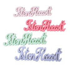  Isten Hozott felirat vegyes szín 15cm 4db-os dekorációs kellék