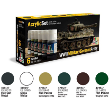 Italeri Acrylic szett: WWII MILITARY GERMAN ARMY (433AP) festék akrilfesték