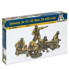 Italeri : cannone da 47/32 mod. löveg makett legénységgel, 1:35 makett