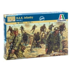 Italeri : D.A.K. német Afrika-hadtest gyalogság, 1:72 (6099s) (6099s) makett