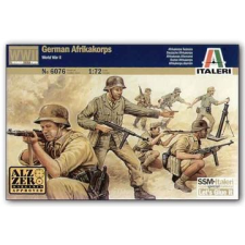 Italeri : II. világháborús Afrika Korps német csapat, 1:72 (6076s) (6076s) makett