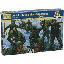Italeri : olasz hegyi csapatok a ii. világháborúból, 1:72 makett