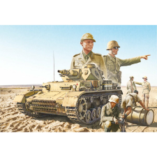 Italeri Pz.Kpfw.IV F1/F2 /G With Afrika Korps Infantry tank műanyag modell (1:35) (6593) autópálya és játékautó