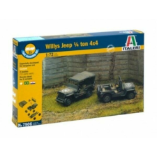 Italeri : Willys Jeep 1/4 Ton 4 katonai jármű makettek 1:72 makett