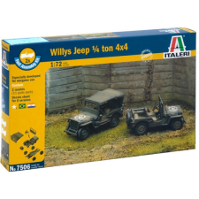 Italeri : Willys Jeep 1/4 Ton 4 katonai jármű makettek, 1: 72 (7506S) makett