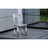 Italform Kerek lábbal kialakított rozsdamentes acél szék