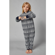 italian-fashion Alaska gyerekkezeslábas, kék, norvég mintás 122/128 gyerek hálóing, pizsama