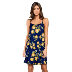 italian-fashion Lemon női hálóing, sötétkék S