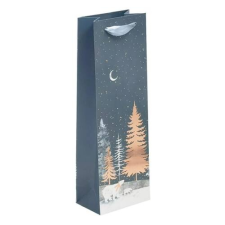 - Italtasak Deluxe Plus M 12x36x8 cm karácsonyi fenyős mintás matt szalagfüles ajándéktasak