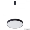 ITALUX Fekete 1 ágú függeszték, LED, 30W, 3000K melegfehér, 1800 lm, 40 cm átmérővel, Orbital, IT-5361-830RP-BK-3