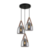 ITALUX Függeszték Fekete Solta ITALUX-PND-24342-3A-BK-SG