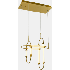 ITALUX glamour modern függeszték degal fehér réz itxpnd-43612-3 világítás