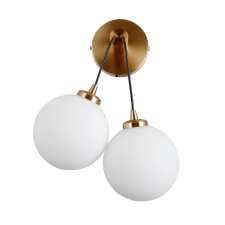 ITALUX modern fali lámpa perlos fehér sárgaréz itxwl-54456-2-hb világítás