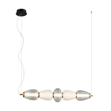 ITALUX modern függeszték gastel fehér fekete átlátszó itxpnd-74937-5-bk világítás