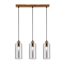 ITALUX modern függeszték naster fekete füstös faipari itxpnd-23051-3-wo világítás