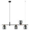 ITALUX modern függeszték servio fekete füstös itxpnd-66892-4-bk-sg