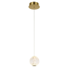 ITALUX Rosario  arany LED függesztett lámpa (IT-PND-12220121-1A-GD) LED 1 izzós IP20