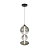 ITALUX Sonte  matt fekete LED függesztett lámpa (IT-PND-24352V-24W-BK-SG) LED 1 izzós IP20
