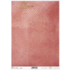 ITD Collection Rizspapír A4 - Háttér minta - vörös-korall geometrikus